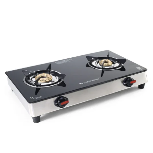 Galaxy 2 Burner Auto Cooktop | 6mm Toughened Glass | Piezo Auto Ignition