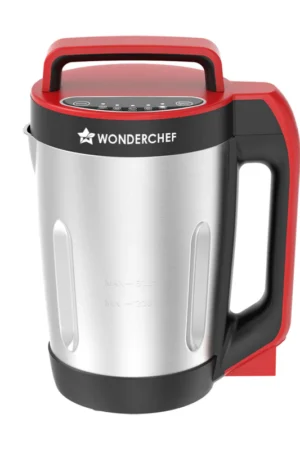 NEO Automatic Soup Maker | 1.6 Litre | 900W Heater |  5 Pre-Set Functions | Red | Black