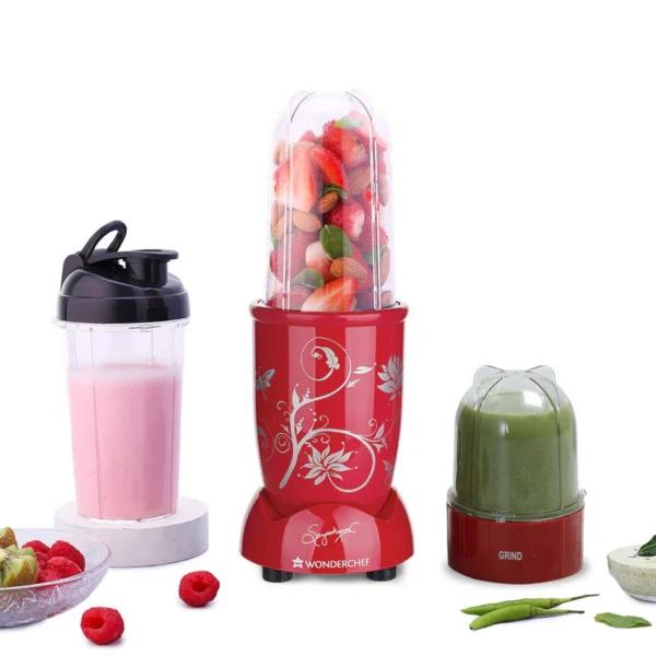 Nutri Blend 2500W 2 Jar with Sipper - Red