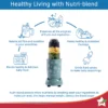 Nutri Blend 2500W 2 Jar with Sipper - Snowflakes - Image 3