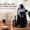 Regenta Espresso Coffee Maker 5-bar Make Espressos, Cappuccinos & Lattes at Home - Image 2
