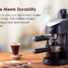 Regenta Espresso Coffee Maker 5-bar Make Espressos, Cappuccinos & Lattes at Home - Image 4