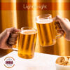 Borosil Beer Mug, Set of 2 - 500ml - Image 6