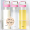 Neo Borosilicate Glass Bottle - Pink Lid - 1L - Image 5