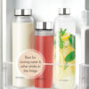Borosil Crysto Glass Bottle w SS Lid - 1L - Image 5