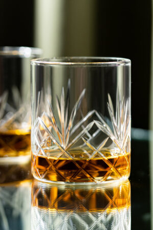 Borosil Krystalia Whiskey Glass, Set of 6 - 350 ml