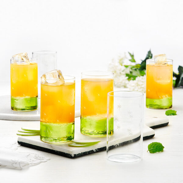 Borosil Galaxy Glass, Set of 6 - 350ml