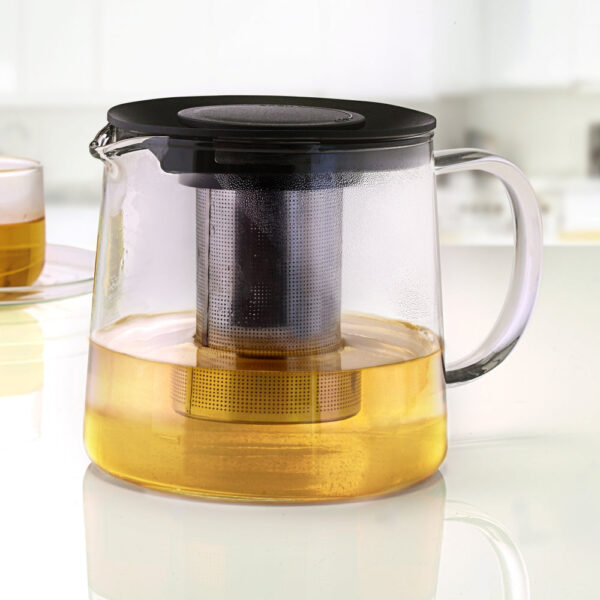 Borosil Carafe with Infuser, Black