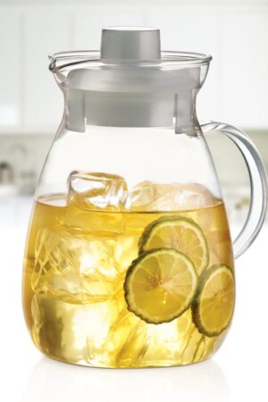Borosil Vision Juice & Water Jug w plastic lid - 1.30L