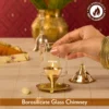Borosil Akhand Diya, Brass Small - Image 4