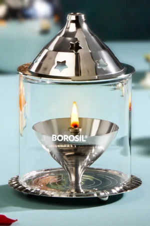 Borosil Akhand Diya, Nickel- Medium