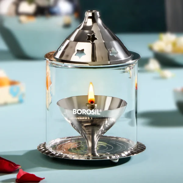 Borosil Akhand Diya, Nickel- Medium
