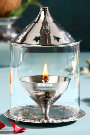Borosil Akhand Diya, Nickel-Large