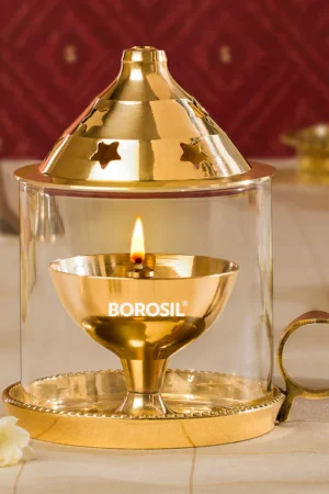 Borosil Mangal Akhand Diya - Medium