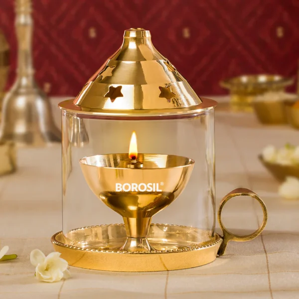 Borosil Mangal Akhand Diya - Medium