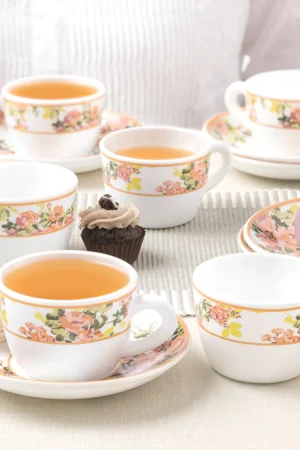 Larah By Borosil Amora Cup n Saucer Set
