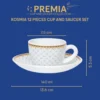 Larah By Borosil Kosmia Cup n Saucer Set - Image 3