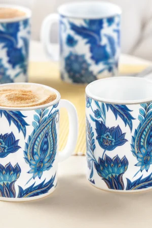 Larah By Borosil New Iris Mug Set, 320 ml