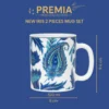 Larah By Borosil New Iris Mug Set, 320 ml - Image 3