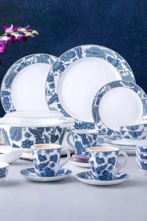 Larah By Borosil New Iris Dinner Set-49 pc