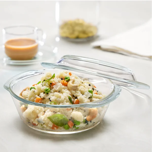 Borosil Round Casserole w Lid -700 ml