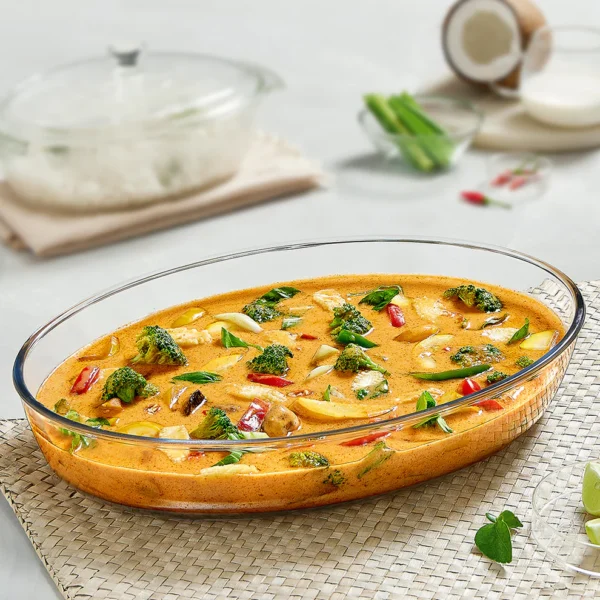 Borosil Oval Baking Dish-3 L