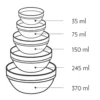 Borosil Stackable Serving Bowls-245 ml - Image 2