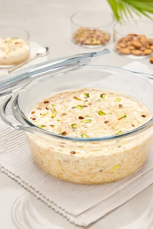 Borosil Deep Round Casserole-1.2 L