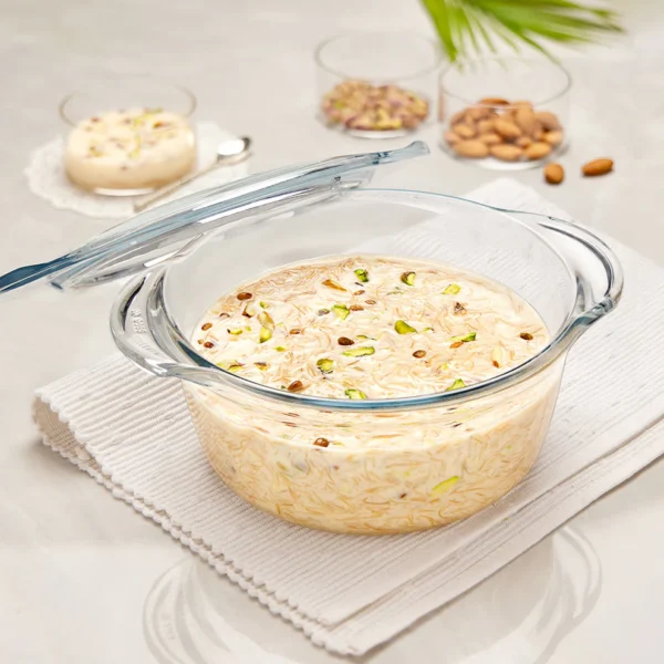 Borosil Deep Round Casserole-1.2 L