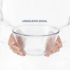 Borosil Mixing Bowl White Lid, Set of 2 -900 ml - Image 3