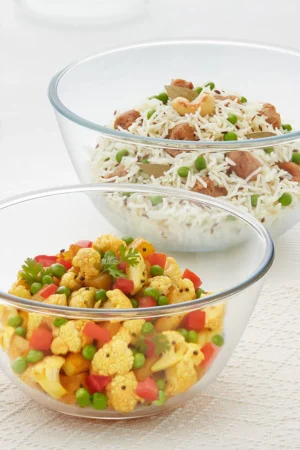Borosil Mixing & Serving Bowl Set of 2(2.5 Ltr + 3.5 Ltr)