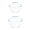 Borosil Mixing & Serving Bowl Set of 2(2.5 Ltr + 3.5 Ltr) - Image 2
