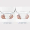 Borosil Mixing & Serving Bowl Set of 2(2.5 Ltr + 3.5 Ltr) - Image 3