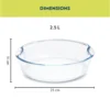 Borosil EasyGrip Round Cake Dish-2.5 L - Image 4