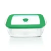 Borosil Square Dish w Green Lid-2.2 L - Image 2