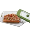 Borosil Square Dish w Green Lid-2.2 L - Image 4