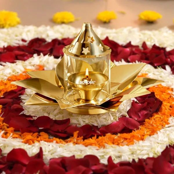 Borosil Kamal Akhand Diya - Small