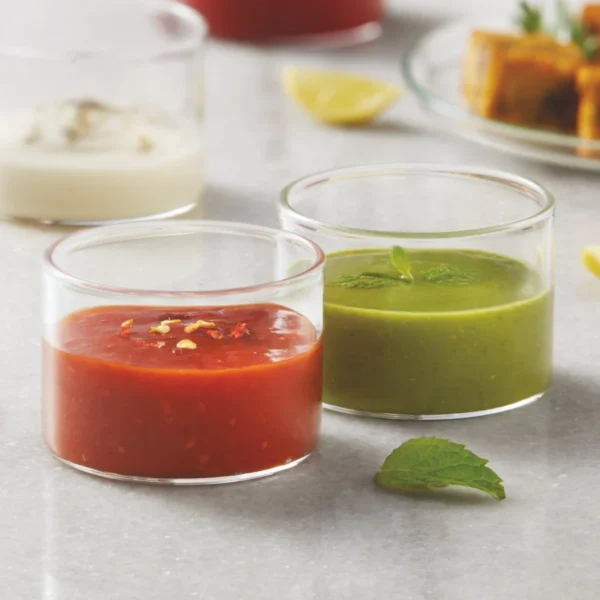 Borosil Chutney Katori, Set of 6-85 ml