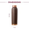 Borosil Eco Copper Bottle, Brown - Image 2