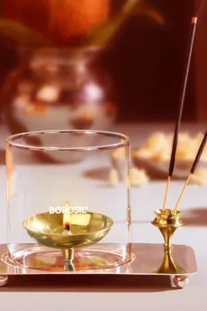 Borosil Aarti Diya - Medium
