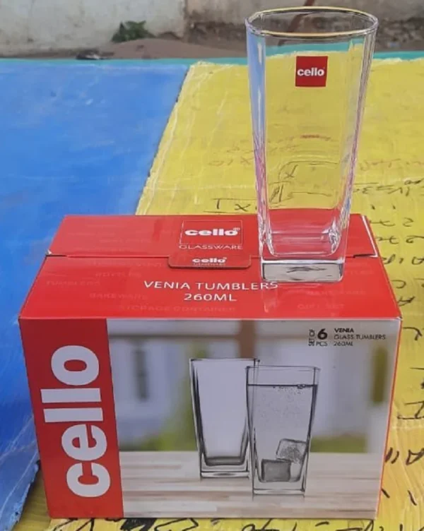 Cello Venia Glass Tumbler 260ml