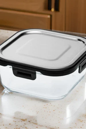 Cello Steel-O Fresh Borosilicate Square Container