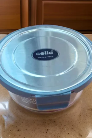 Cello Steel-0 Fresh BoroSilicate Round Container