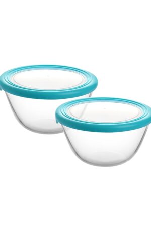CELLO Ornella Toughened Glass Mixing Bowl with Premium Lid-500ml