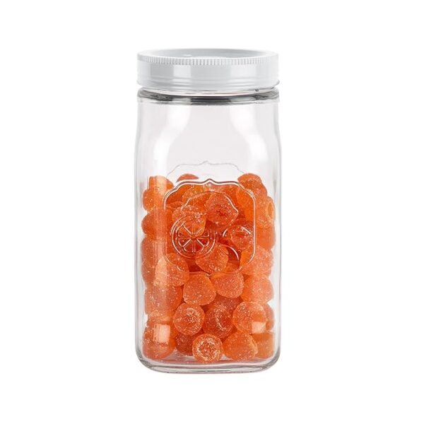 CELLO Classic Glass Storage Canister 1000ml, White