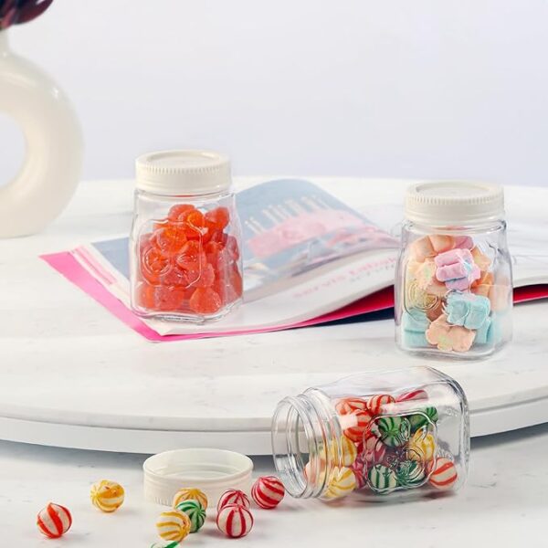 CELLO Classic Glass Storage Canister Set of 2, (600ml x 2), White