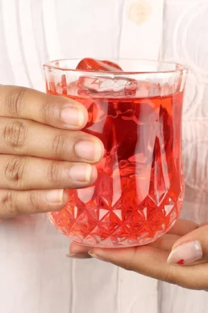 CELLO Amore Glass Tumblers | Set of 6 | 215ml | Clear
