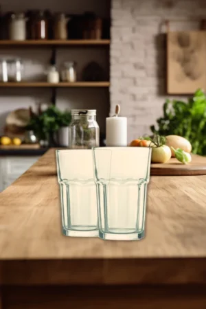 AM3329 Cello Bello Glass Tumbler 280ml Set of 6 Pcs Transparent