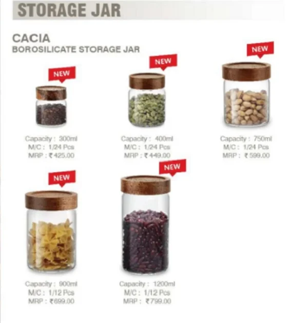 Cello Cacia Borosilicate Storage Jar