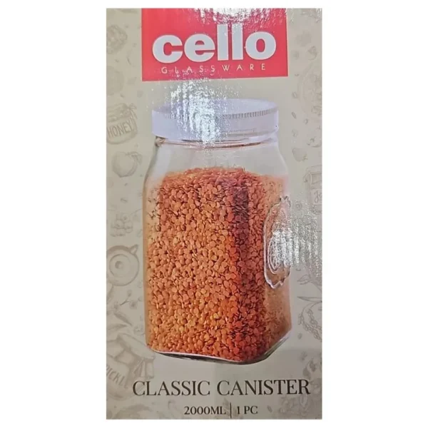 CELLO Classic Canister Glass Jar 2000ml